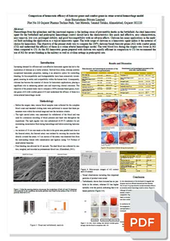 Comparison of hemostatic efficacy of Axiostat gauze and combat gauze [EN] 