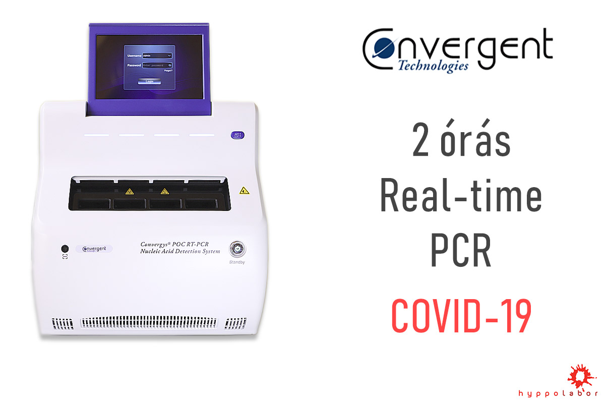 Covergys 2 órás Real-time PCR COVID-19