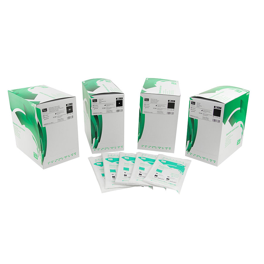 Öntapadó, fenesztrált sebészeti kendő - kétrészes, steril, egyszer használatos