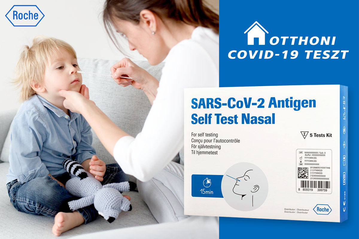 ROCHE SARS-CoV-2 ANTIGEN otthoni teszt – delta variánsra is
