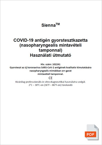 NADAL® COVID-19 Ag teszt OGYÉI bizonyítvány